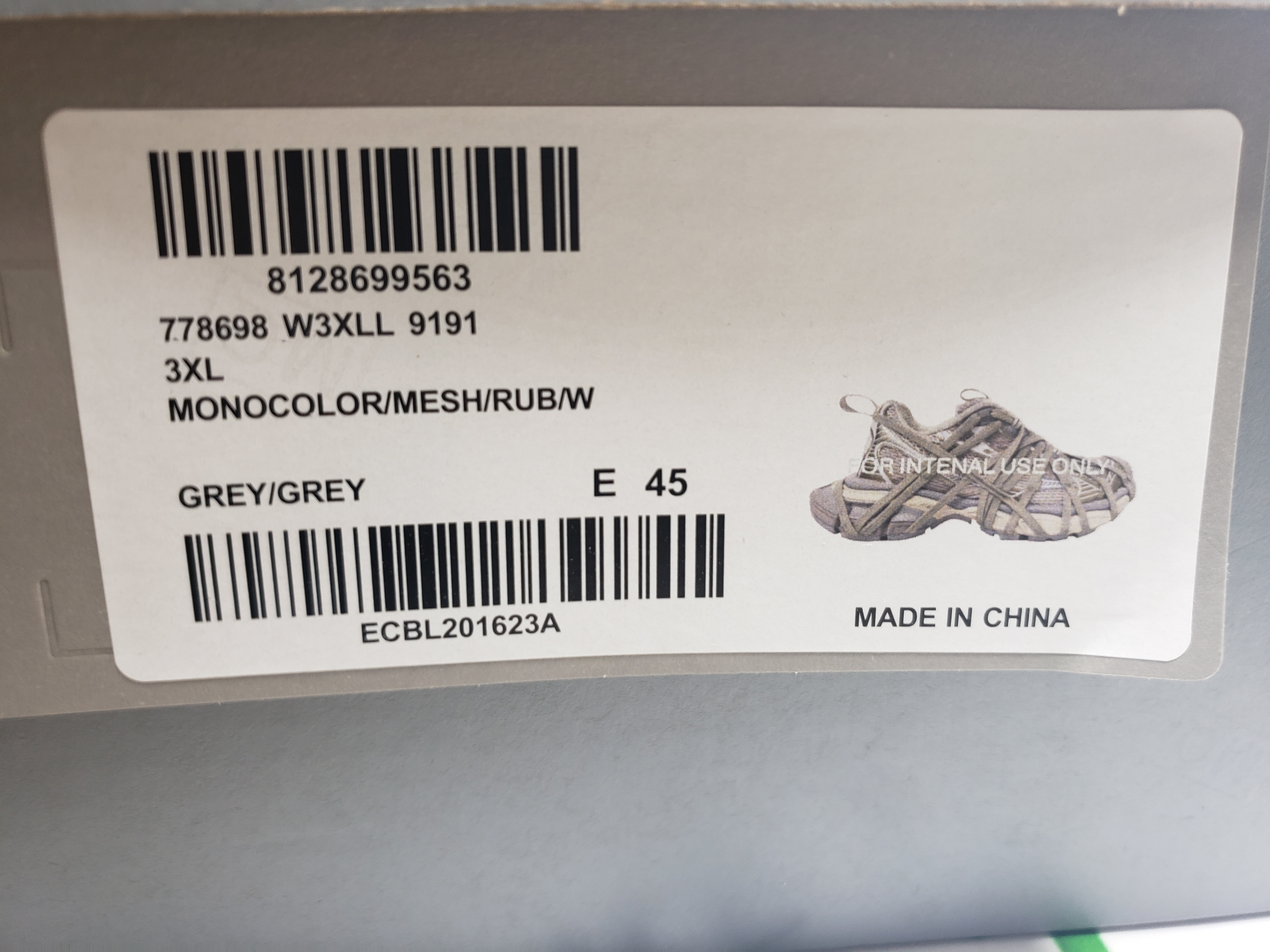 Balenciaga 3XL Sneaker Worn-Out - Brown Grey 778698 W3XLL 9191 review Stockxkicks 00