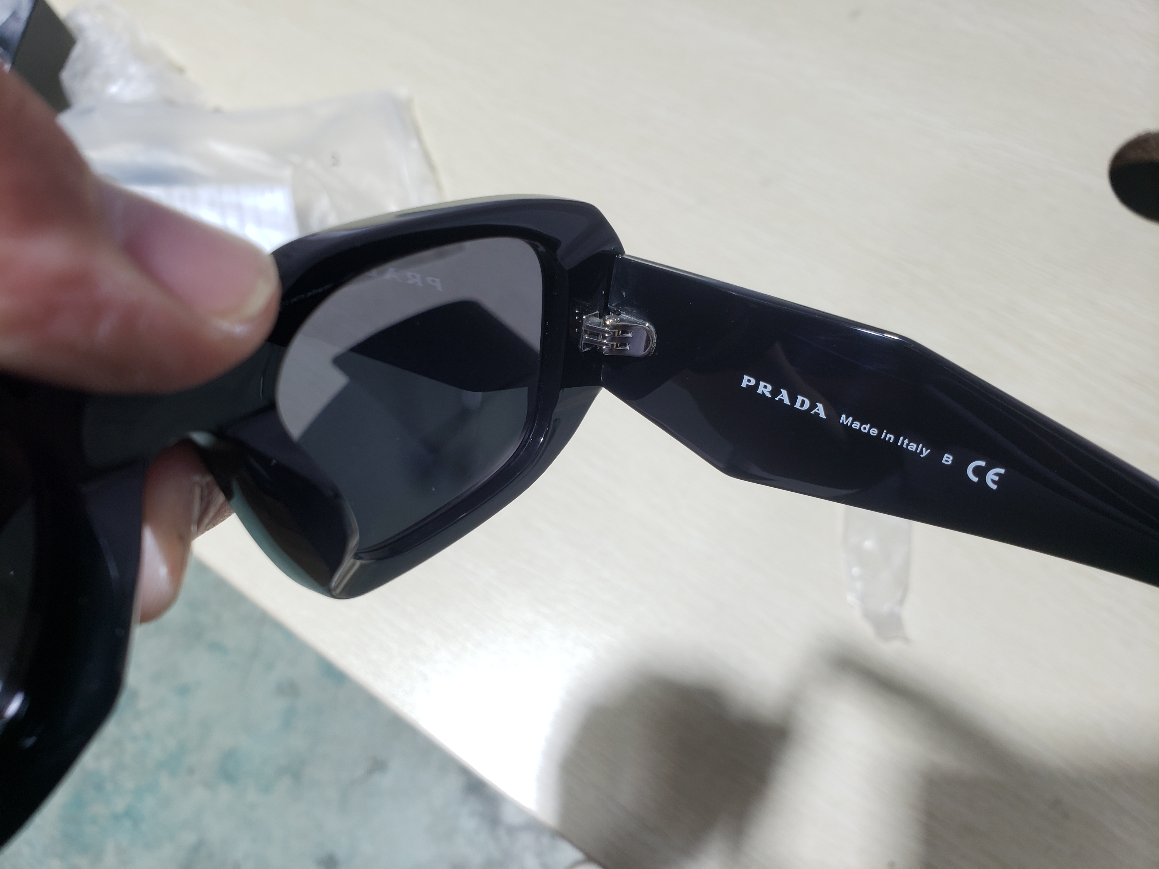 Prada Symbole Sunglasses Black CK160SPR17W E1AB F05S0 C 049 review Stockxkicks 04