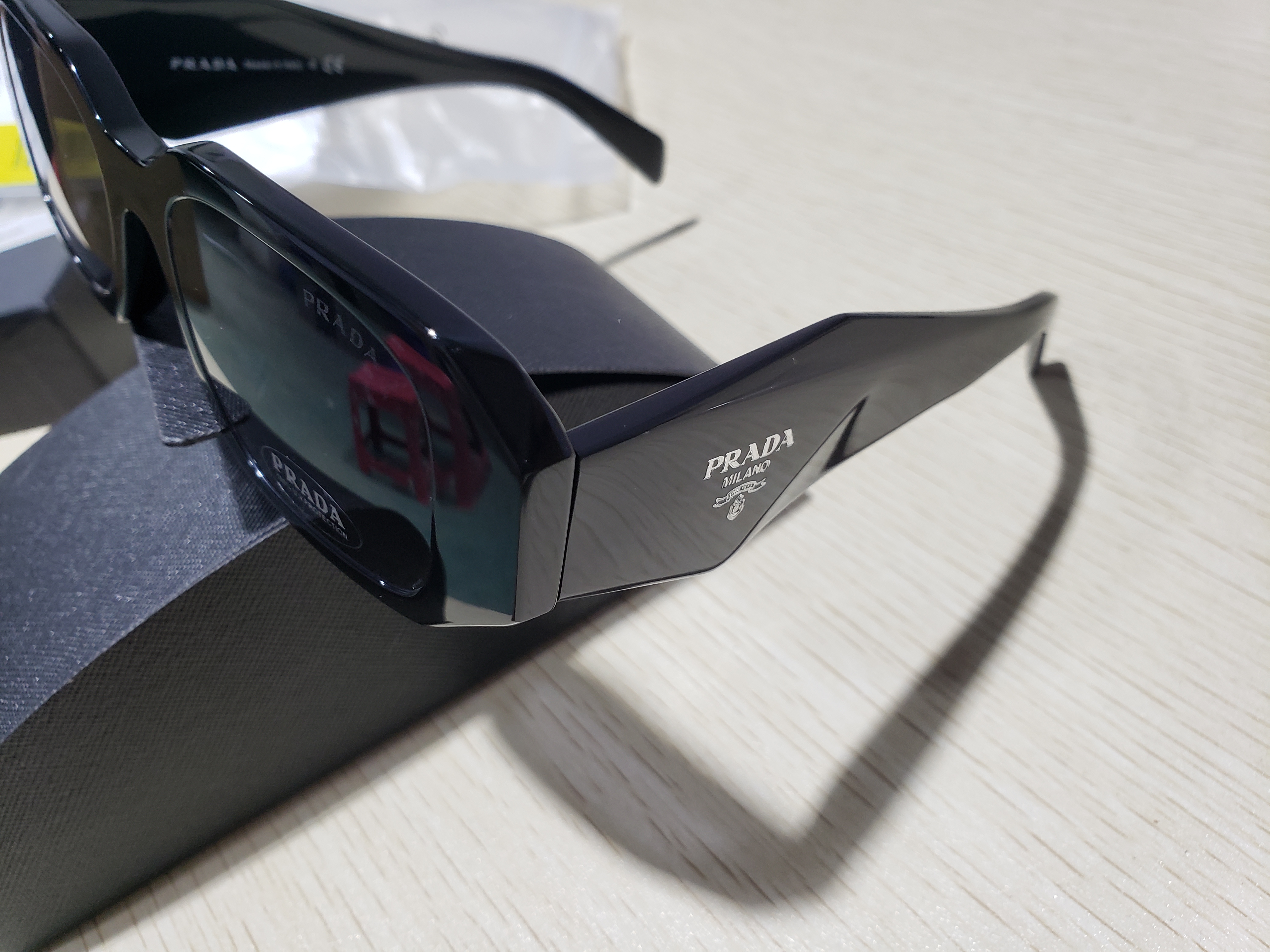 Prada Symbole Sunglasses Black CK160SPR17W E1AB F05S0 C 049 review Stockxkicks 03