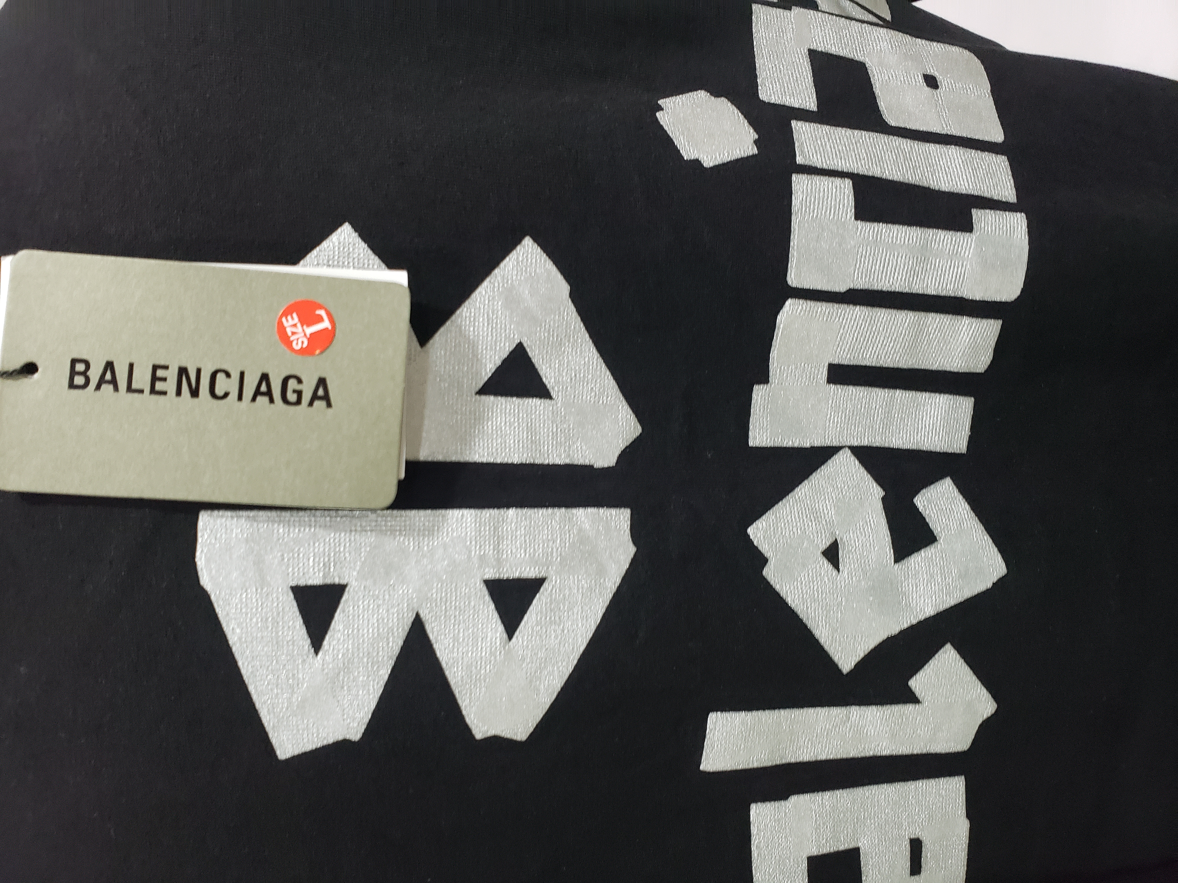 Balenciaga Masking Tape T-shirt Black review Stockxkicks 04