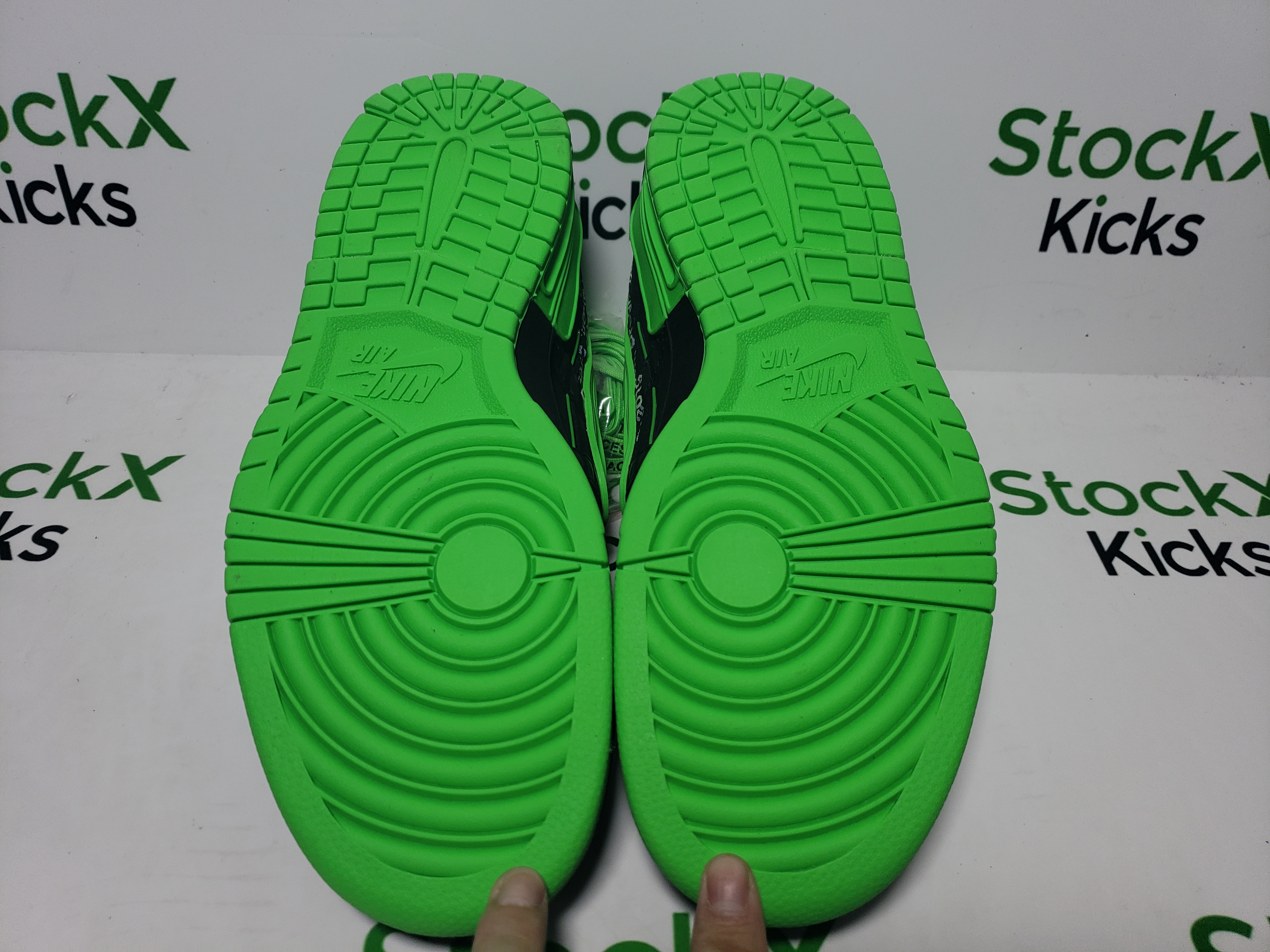 PK God Batch Nike Air Rubber Dunk Off-White Green Strike CU6015-001 review Stockxkicks 03