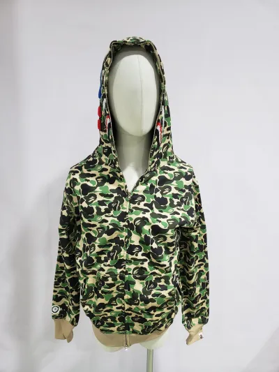 BAPE ABC Camo Shark Zip Hoodie Green review Stockxkicks 01