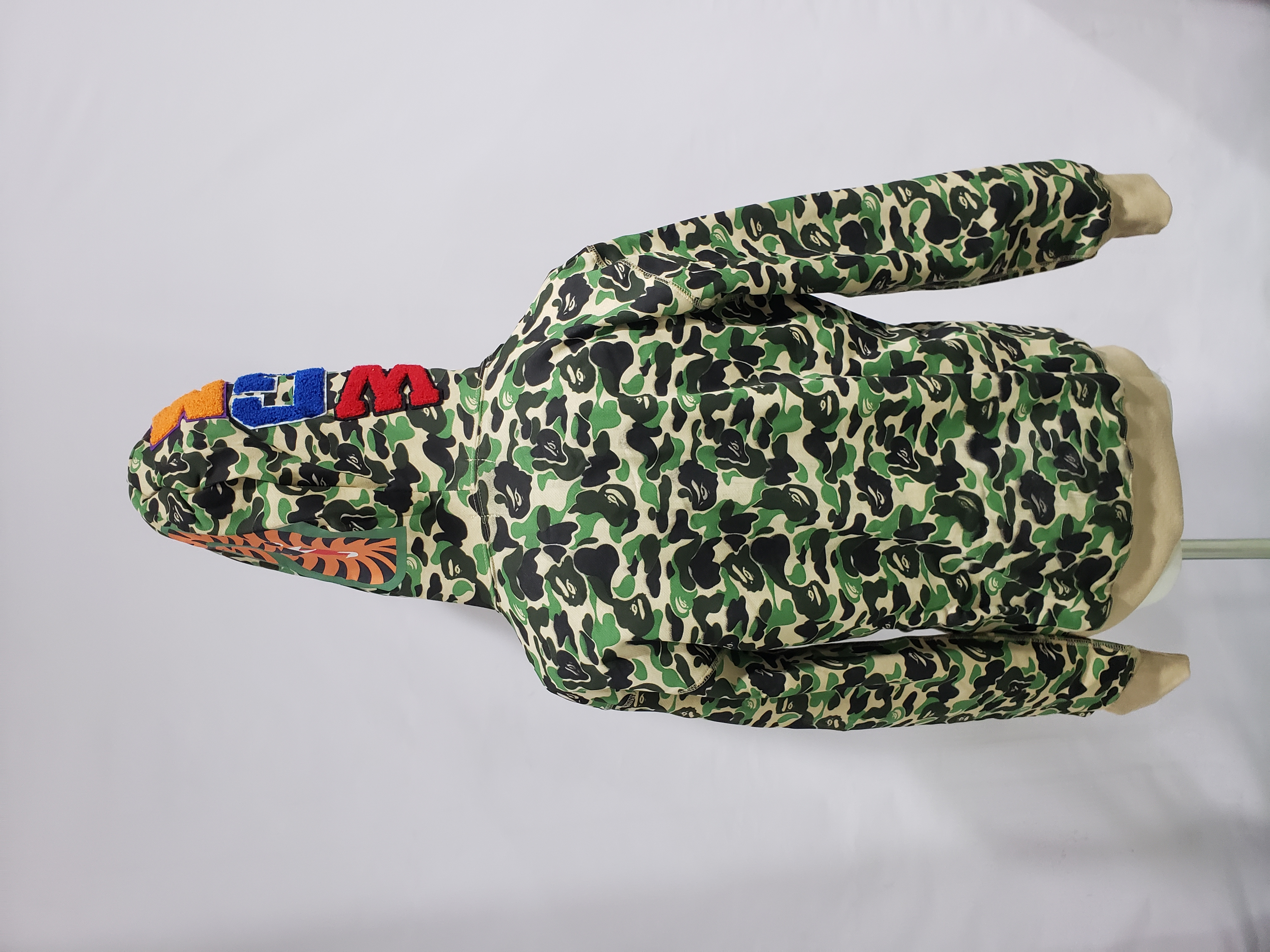 BAPE ABC Camo Shark Zip Hoodie Green review Stockxkicks 04