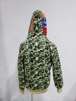 BAPE ABC Camo Shark Zip Hoodie Green review Stockxkicks 05