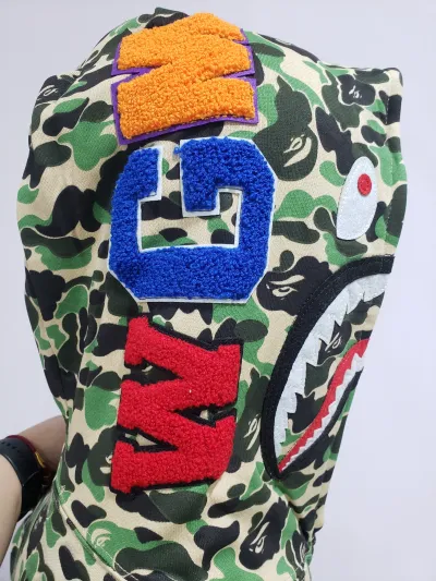 BAPE ABC Camo Shark Zip Hoodie Green review Stockxkicks 03
