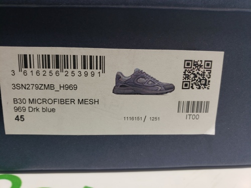 Dior B30 x Stone Island Sneaker Navy Blue CK241115 review 