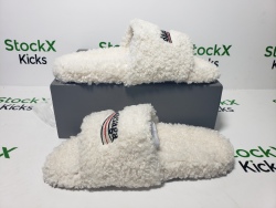Balenciaga Furry Slide White CK 654261W2DO19906（QC needs at least 5 days or more） review Stockxkicks 07