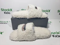 Balenciaga Furry Slide White CK 654261W2DO19906（QC needs at least 5 days or more） review Stockxkicks 07