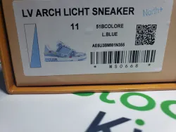 LV Trainer Sneaker Light Blue Grid 1AHCYA review Stockxkicks 01