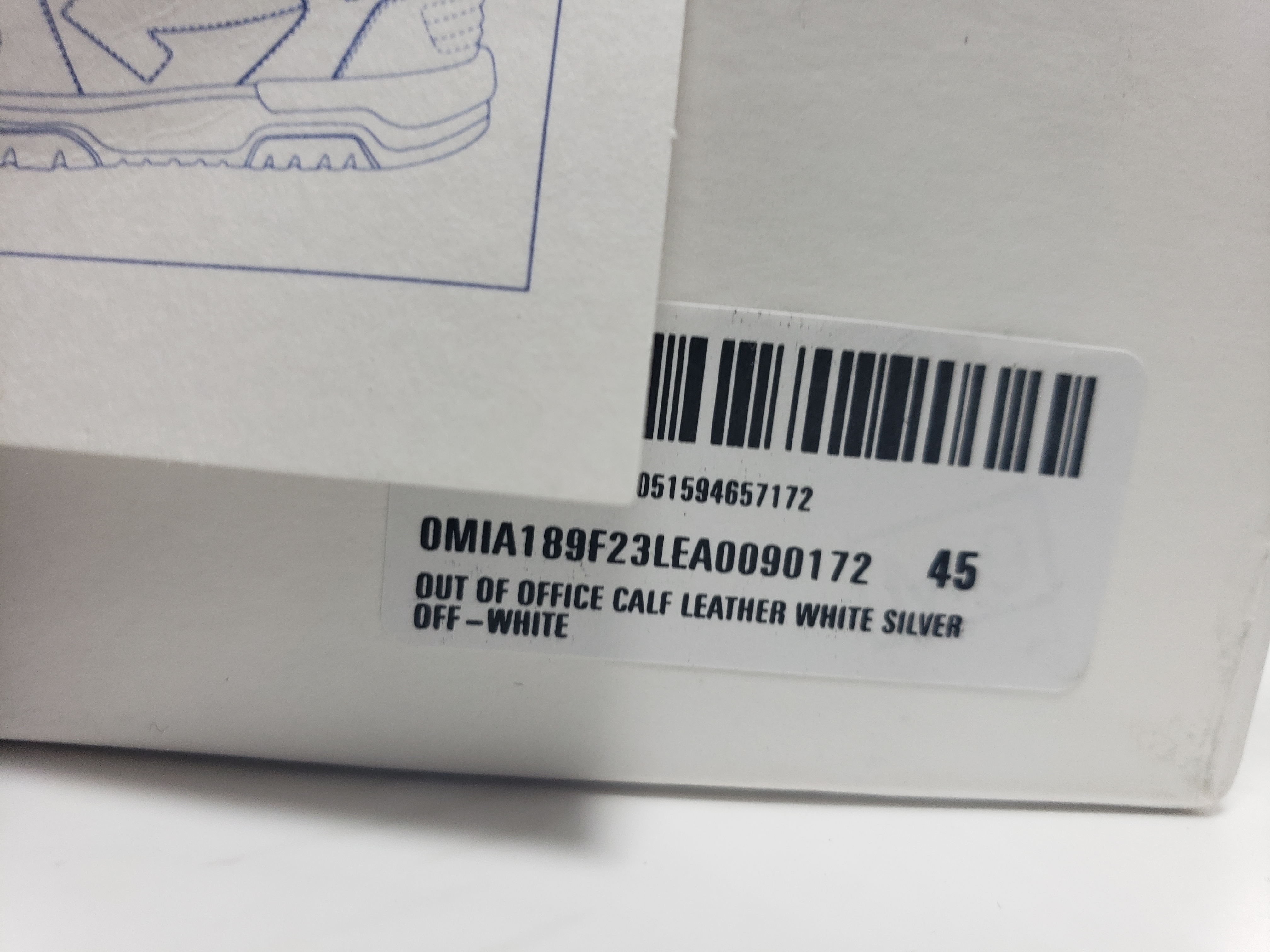 PK God Batch OFF-WHITE Out Of Office OOO Low Tops White Black White Silver H OMIA189F 23LEA009 0172 review Stockxkicks 00