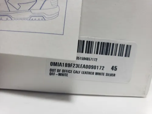PK God Batch OFF-WHITE Out Of Office OOO Low Tops White Black White Silver H OMIA189F 23LEA009 0172 review 