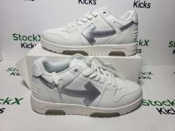PK God Batch OFF-WHITE Out Of Office OOO Low Tops White Black White Silver H OMIA189F 23LEA009 0172 review Stockxkicks 06