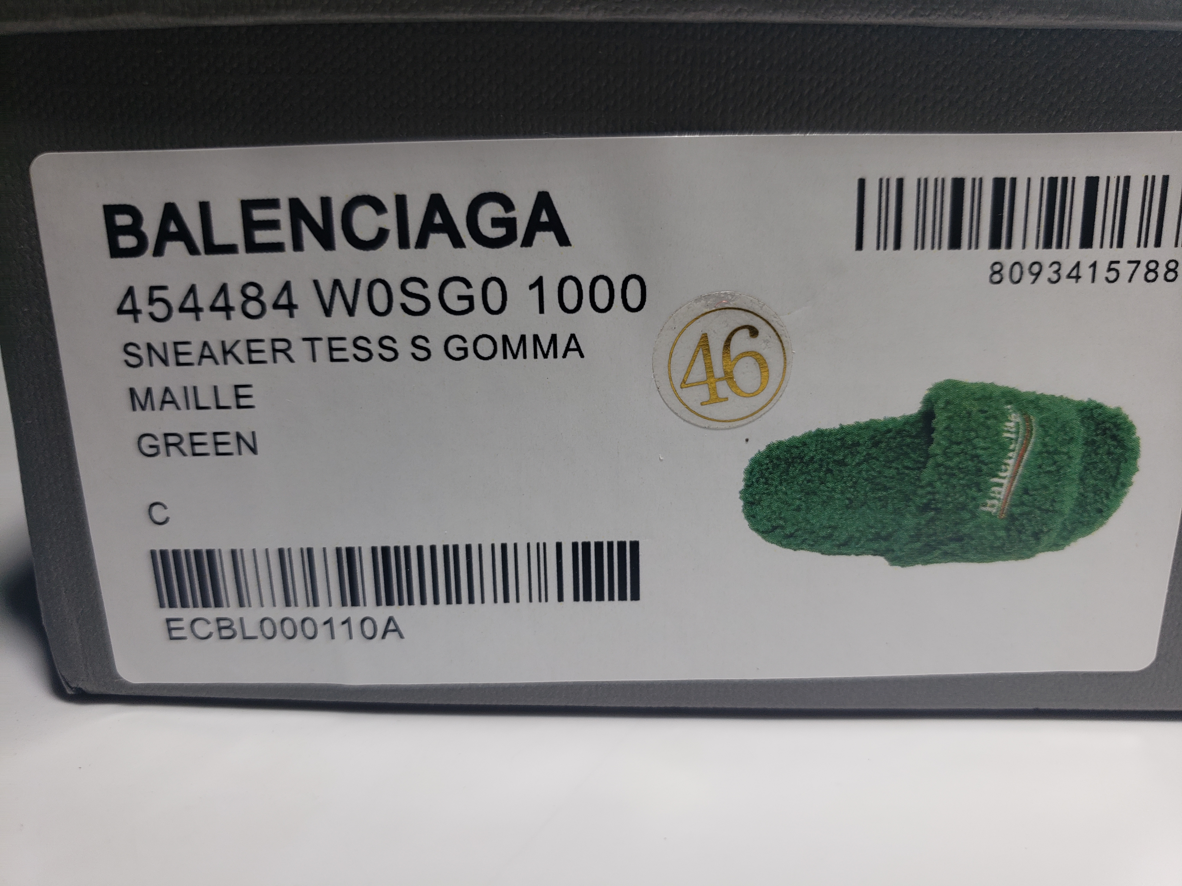 Balenciaga Furry Slide Green CK 654261W2DO13060（QC needs at least 5 days or more） review Stockxkicks 00