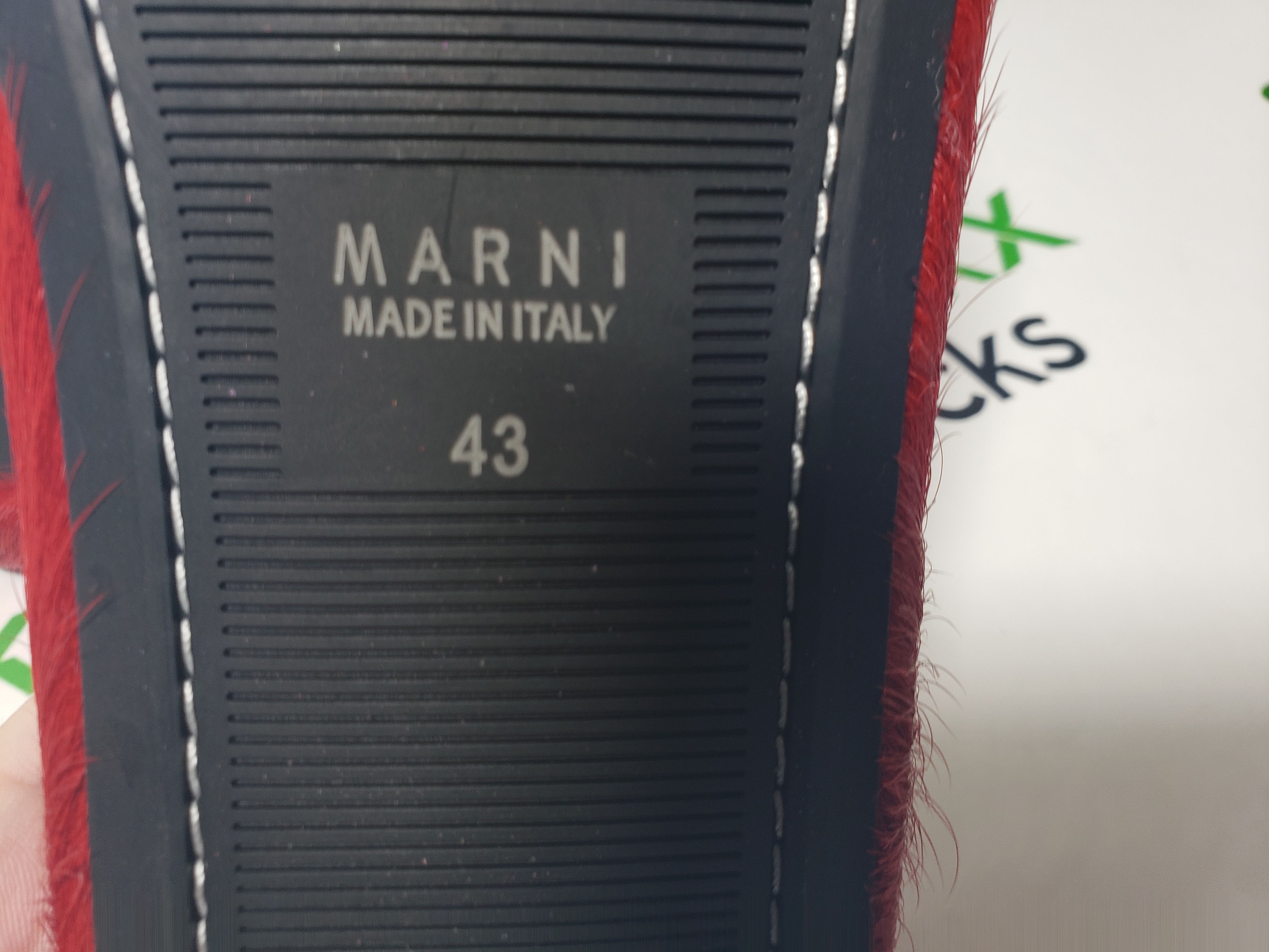 Marni Long-hair Calfskin Fussbett Sabot Red SBMS004601P412200R66 review Stockxkicks 03