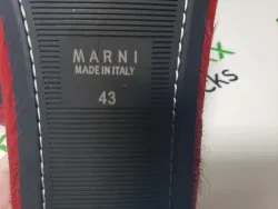 Marni Red LONG-HAIR CALFSKIN FUSSBETT SABOT Slide SBMR000600P412200B56 review Stockxkicks  04