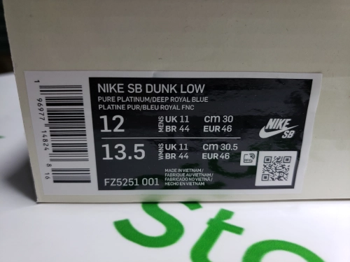 PK God Batch Nike SB Dunk Low White Blue Purple × Rayssa Leal FZ5251-001 review 