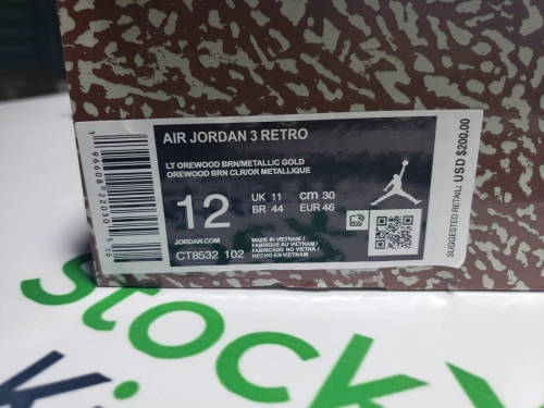 PK God Batch Air Jordan 3 Retro Palomino CT8532-102 review 