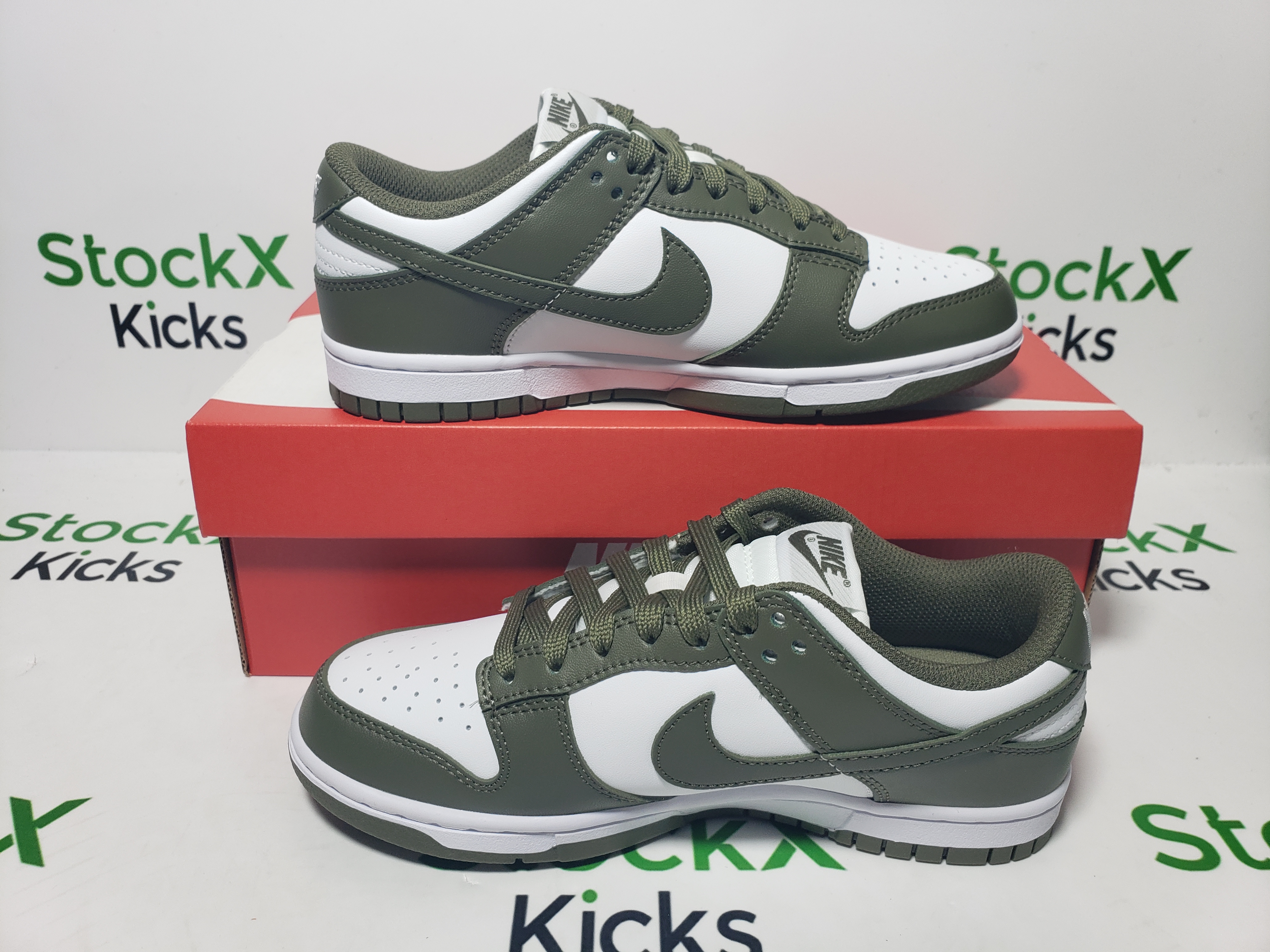 [Sale] Nike Dunk Low White Scattered olive Green DD1503-120 review Stockxkicks 05