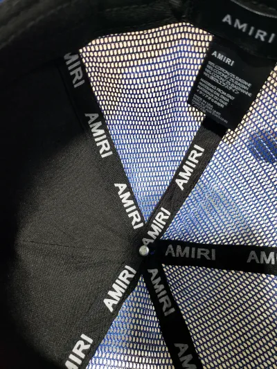 [Add One] Amiri Blue Paint Drip Trucker Hat YZ AM004 review Stockxkicks 02