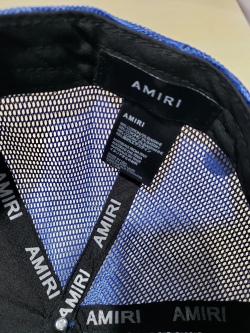 [Add One] Amiri Blue Paint Drip Trucker Hat YZ AM004 review Stockxkicks 04