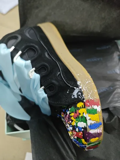 【FLASH SALE】Lanvin Leather Curb Sneaker Gallery Dept. Black Multi PB FW-SKDK02-DRGD-P2210S1 review stockxkicks 02
