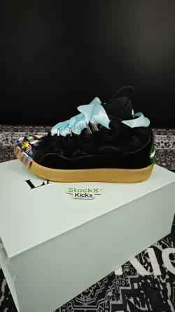 【FLASH SALE】Lanvin Leather Curb Sneaker Gallery Dept. Black Multi PB FW-SKDK02-DRGD-P2210S1 review Stockxkicks 04