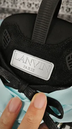 【FLASH SALE】Lanvin Leather Curb Sneaker Gallery Dept. Black Multi PB FW-SKDK02-DRGD-P2210S1 review Stockxkicks 05