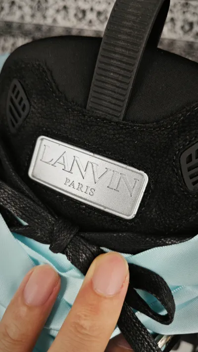 【FLASH SALE】Lanvin Leather Curb Sneaker Gallery Dept. Black Multi PB FW-SKDK02-DRGD-P2210S1 review Stockxkicks 04