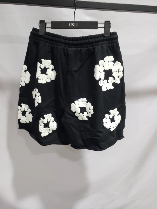 Denim Tears The Cotton Wreath Shorts Black review 
