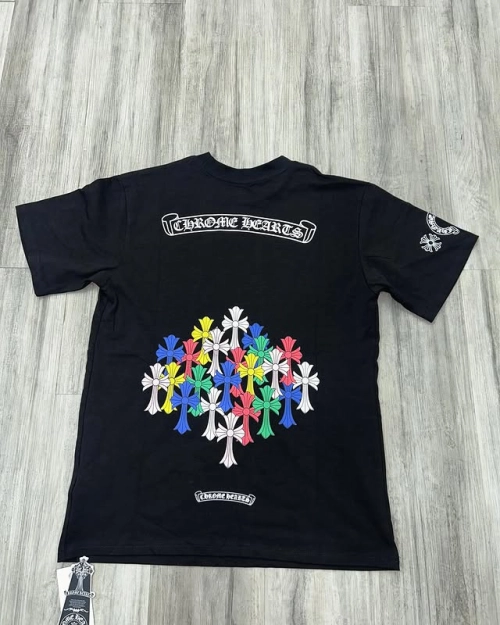Chrome Hearts Multi Color Cross T-shirt Black/White review 