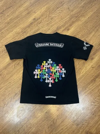 Chrome Hearts Multi Color Cross T-shirt Black review Megi Gurgenidze