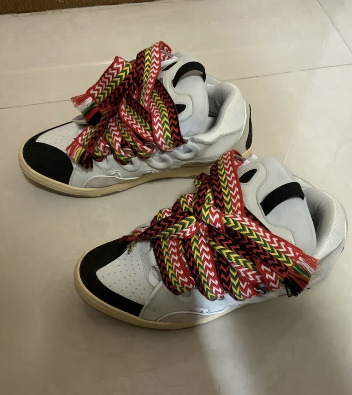 Lanvin Leather Curb White Ivory FM-SKRK11-DRAG-A2000 review Scott Wissink