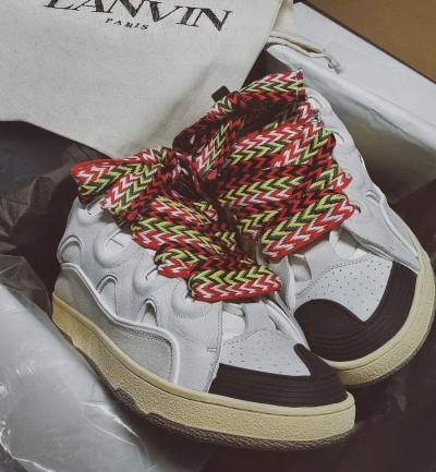 Lanvin Leather Curb White Ivory FM-SKRK11-DRAG-A2000 review Berlo