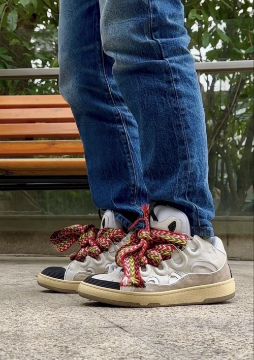 Lanvin Leather Curb White Ivory FM-SKRK11-DRAG-A2000 review 