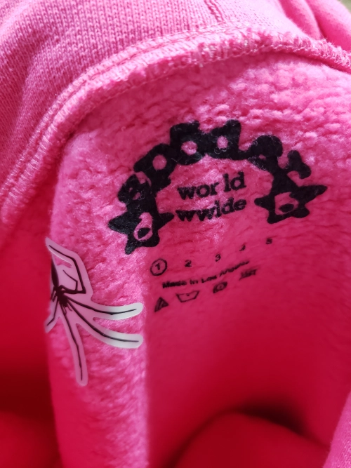 Sp5der P*NK Hoodie Pink YZ EG912 review 