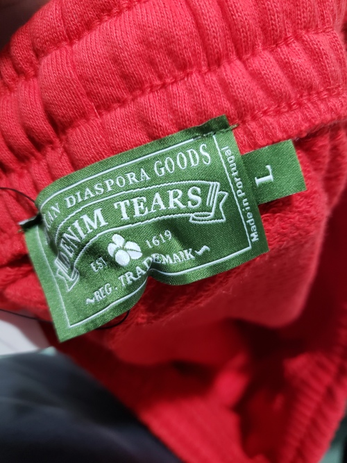 Denim Tears The Cotton Wreath Shorts Red review 