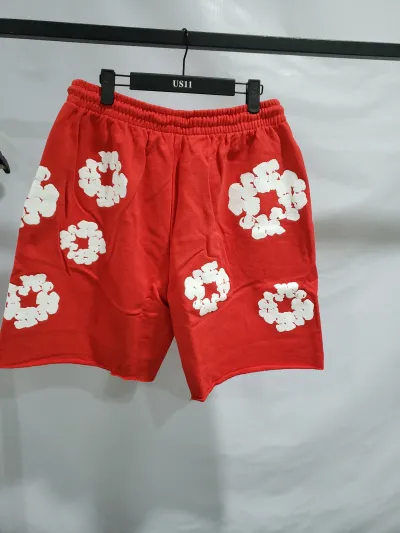 Denim Tears The Cotton Wreath Shorts Red review stockxkicks  04