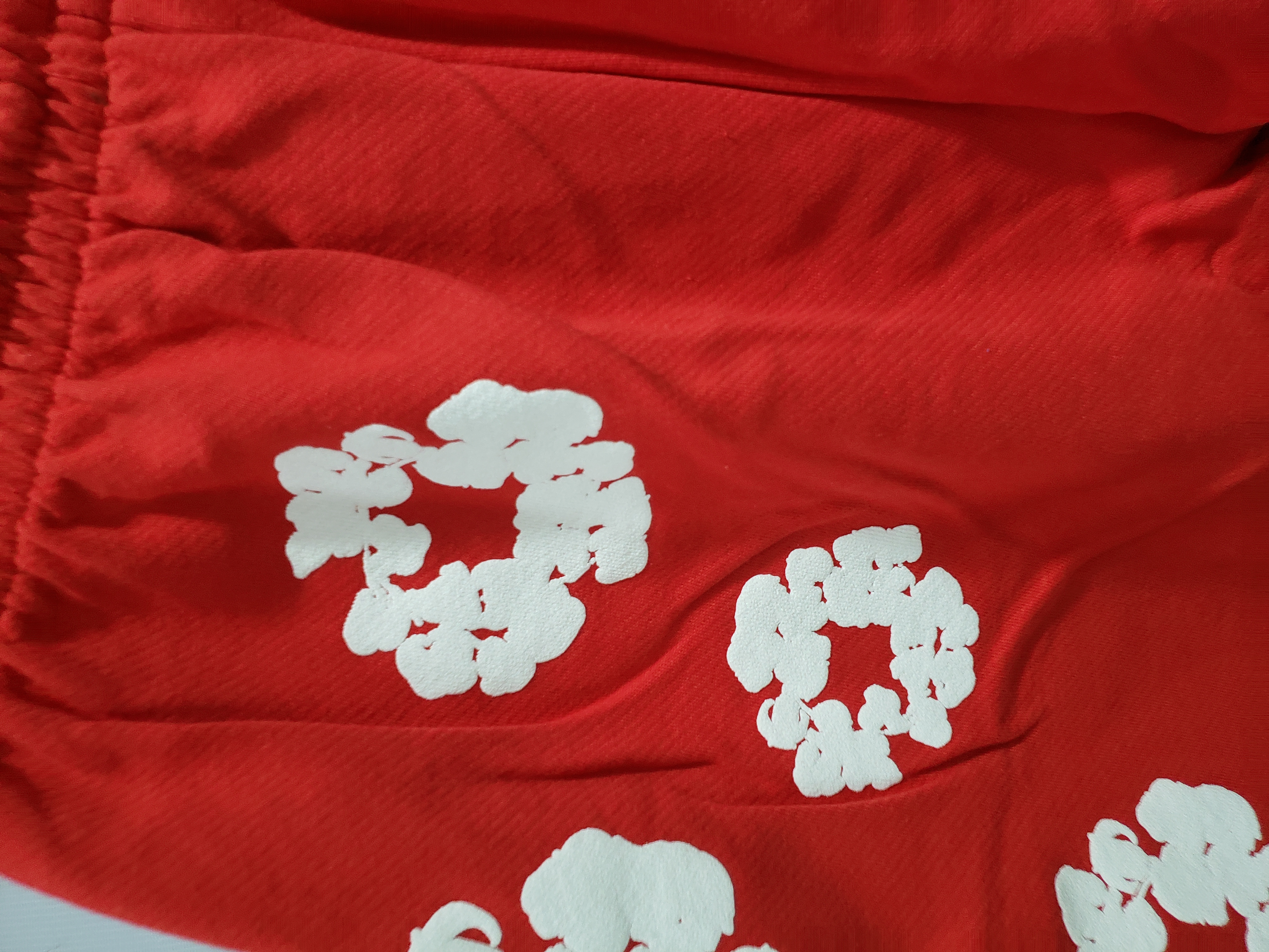 Denim Tears The Cotton Wreath Shorts Red review stockxkicks 05