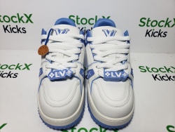 Louis Vuitton LV Trainer Maxi Sneaker White Blue CK24071302 review stockxkicks 02