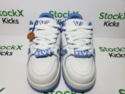 Louis Vuitton LV Trainer Maxi Sneaker White Blue CK24071302 review stockxkicks 02