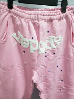 Sp5der Light Pink Tracksuit Suit YZ GE917 review stockxkicks 02