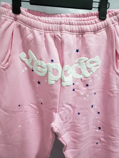 Sp5der Light Pink Tracksuit Suit YZ GE917 review stockxkicks 01