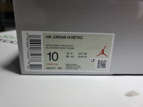 PK God Batch Air Jordan 14 Retro 'Black Toe' 487471-160 review 