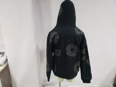 Denim Tears Cotton Wreath Hoodie Black Monochrome review stockxkicks  02