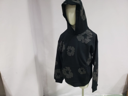 Denim Tears Cotton Wreath Hoodie Black Monochrome review 