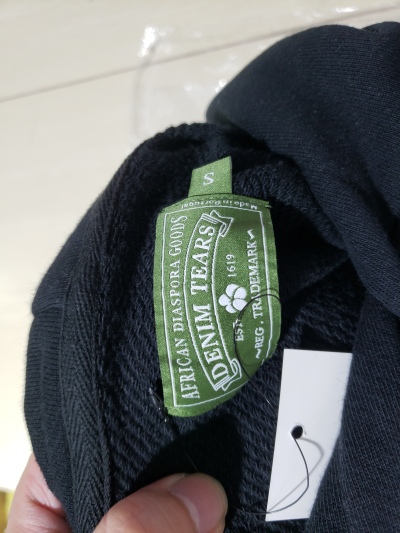 Denim Tears Cotton Wreath Hoodie Black Monochrome review stockxkicks 03