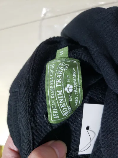Denim Tears Cotton Wreath Hoodie Black Monochrome review stockxkicks  03