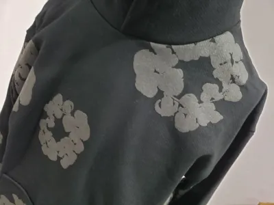 Denim Tears Cotton Wreath Hoodie Black Monochrome review stockxkicks  01