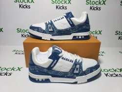 Louis Vuitton Trainer Blue 1A9JGT review stockxkicks 06