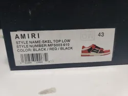 AMIRI Skel Top Low White Red White AW22MFS003-610 review stockxkicks 01